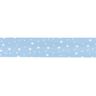 Nastro in sbieco stelle Cotone bio [20 mm] – azzurro,  thumbnail number 1