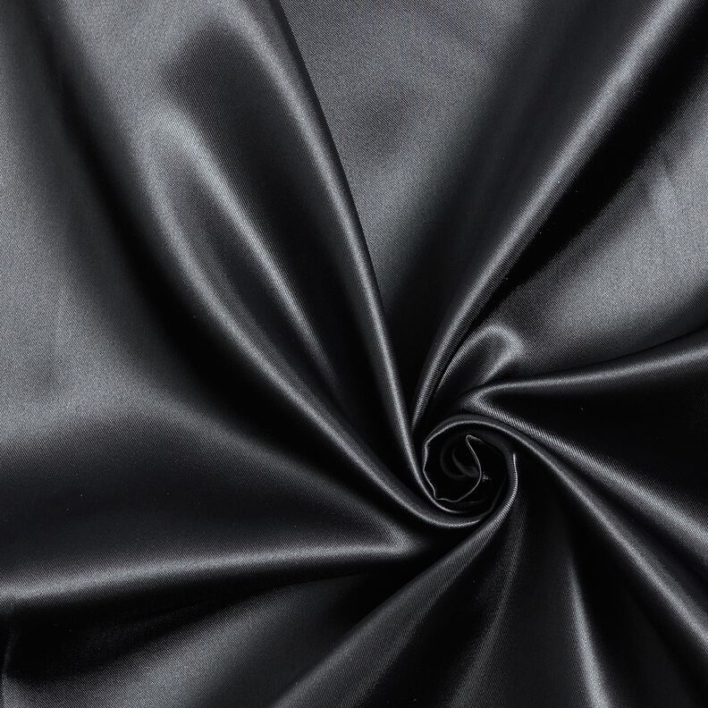 Fodera in raso tinta unita – nero,  image number 1
