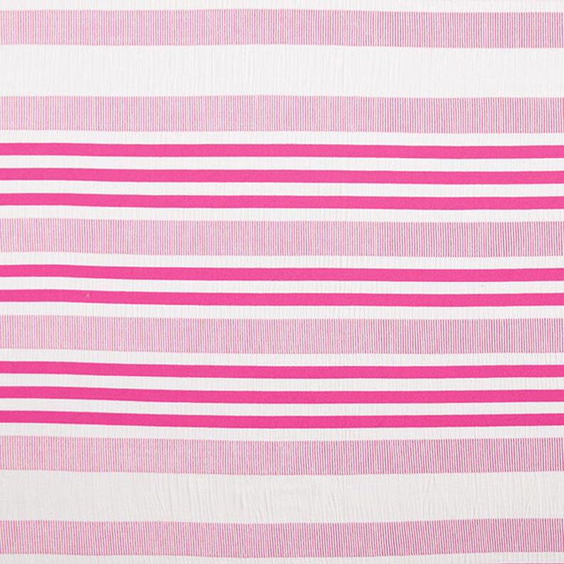 jersey di viscosa effetto stropicciato – bianco/pink,  image number 1