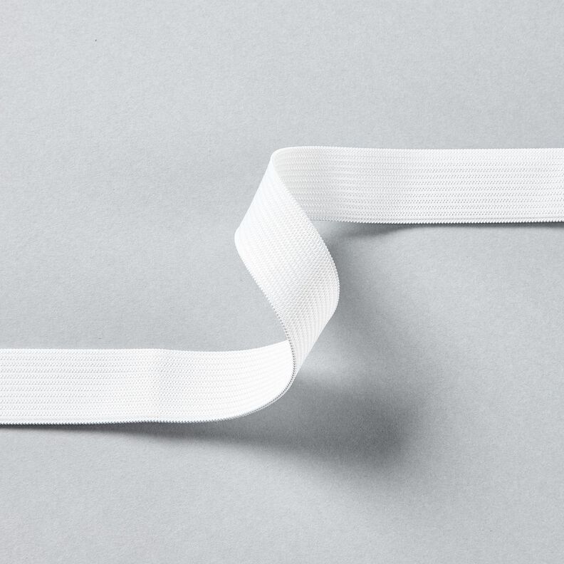 Nastro elasticizzato liscio [3 m | 20 mm] &ndash; bianco,  image number 2