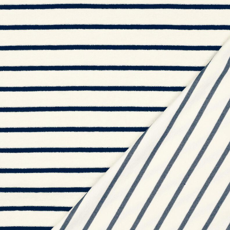 Maglia in spugna righe – avorio/blu notte,  image number 4