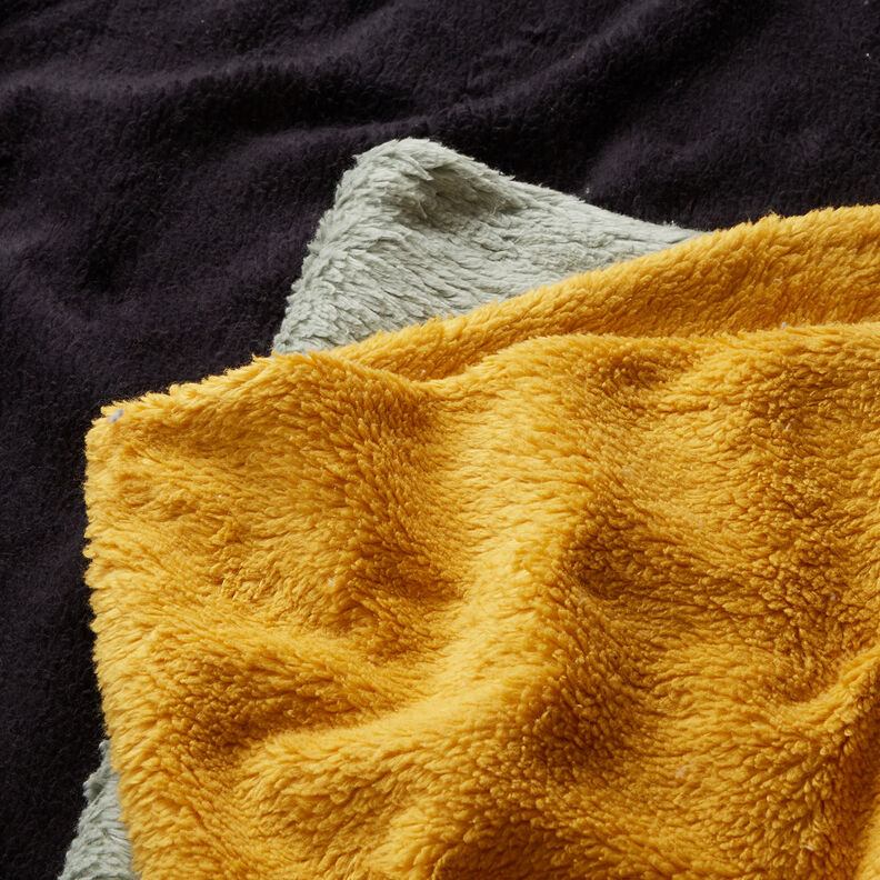Sherpa Misto cotone tinta unita – nero, image number 5