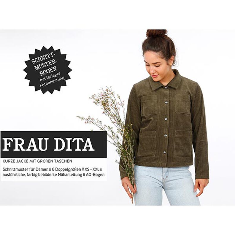 FRAU DITA - giacca corta con ampie tasche, Studio Schnittreif  | XS -  XXL,  image number 1