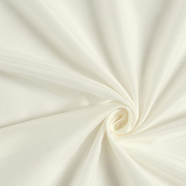 voile, tessuto seta-cotone super leggero – bianco lana,  image number 1
