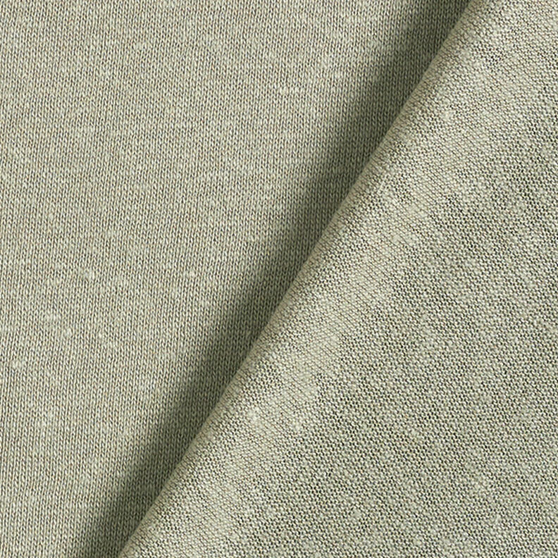 misto lino viscosa tessuto in maglia fine – canna palustre,  image number 3
