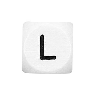 Lettere dell’alfabeto legno L, bianco, Rico Design, 