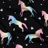 jersey di cotone Unicorni arcobaleno stampa digitale | Poppy Fabrics – nero,  thumbnail number 2
