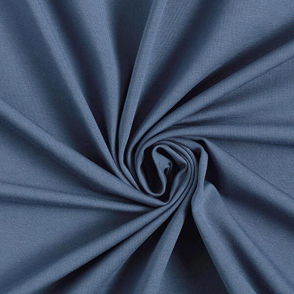 jersey di cotone medio tinta unita – colore blu jeans,  image number 1