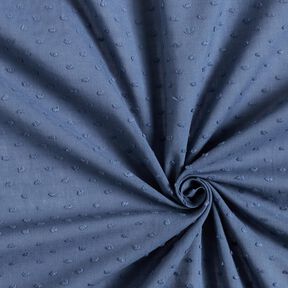Batista di cotone Dobby – grigio blu, 