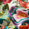 tessuto in cotone cretonne motivo floreale – rosso,  thumbnail number 2