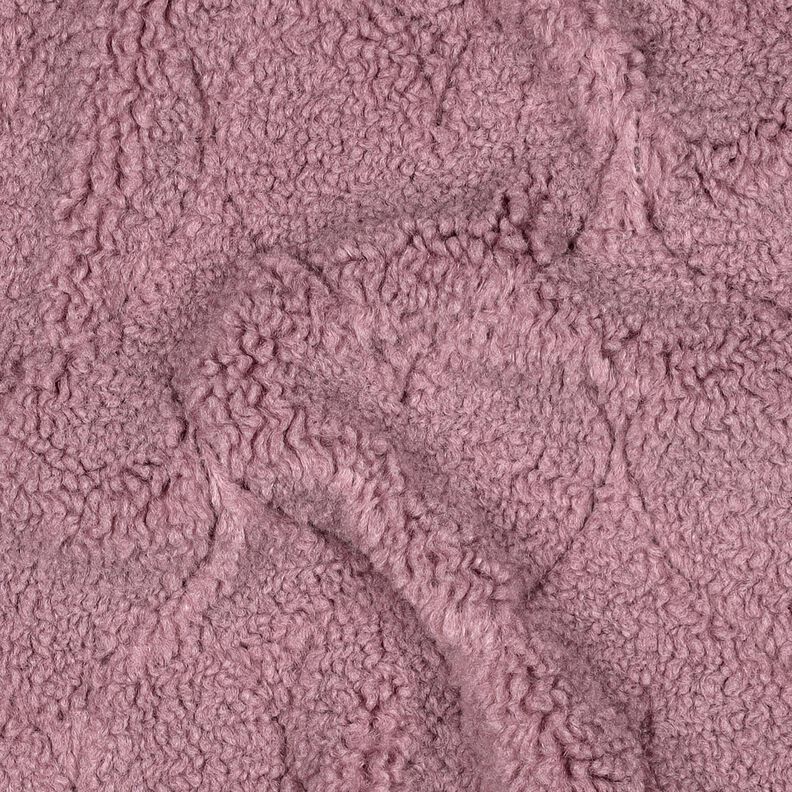 ecopelliccia fantasie a cuori | Poppy Fabrics – rosa antico scuro, image number 2