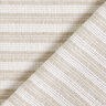 Tessuto di cotone con struttura a griglia a righe trasversali – beige/bianco,  thumbnail number 5