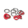 Occhielli con rondelle [20 pezzi | Ø 11 mm] | Prym – rosso/argento effetto metallizzato,  thumbnail number 2