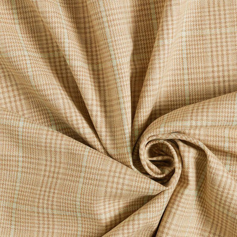 misto viscosa Pregiato Principe di Galles in Lurex – mandorla/menta chiaro,  image number 3