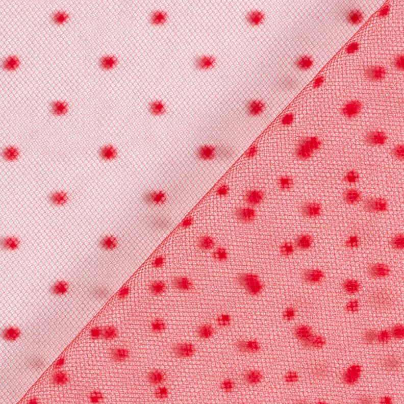 tulle Vellutino a punti – rosso,  image number 4