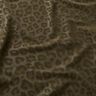 Tessuto per pantaloni rivestito in stampa leopardata spazzolata – cachi,  thumbnail number 2