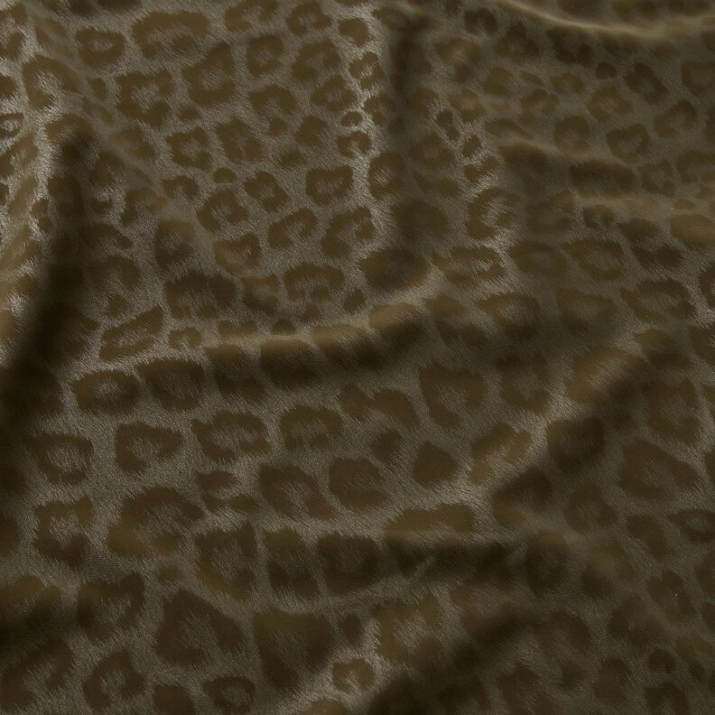 Tessuto per pantaloni rivestito in stampa leopardata spazzolata – cachi, image number 2