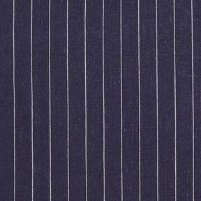 Misto viscosa-lino gessato – blu marino, 
