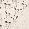 jersey di cotone cavallo e fiori glitterati | Poppy Fabrics – naturale/oro,  thumbnail number 4