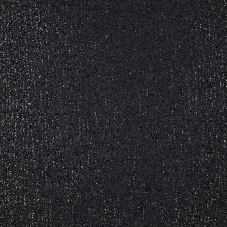 mussolina / tessuto doppio increspato Fini punti glitterati | Poppy Fabrics – nero,  image number 4