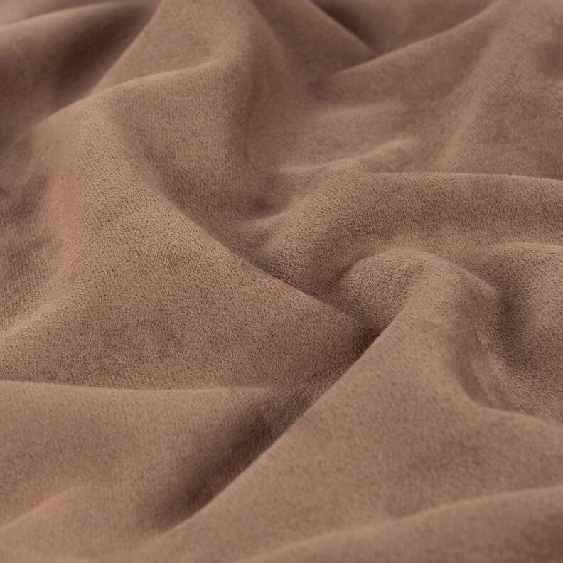Velluto con retro in pelliccia Sherpa – marrone medio, image number 3
