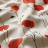 tessuto arredo mezzo panama papavero grande – rosso carminio/naturale,  thumbnail number 2