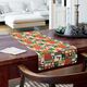 tessuto arredo mezzo panama Collage festivo – beige chiaro/verde abete,  thumbnail number 8