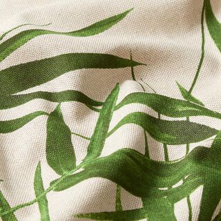mezzo panama, effetto lino, foglie – naturale, 