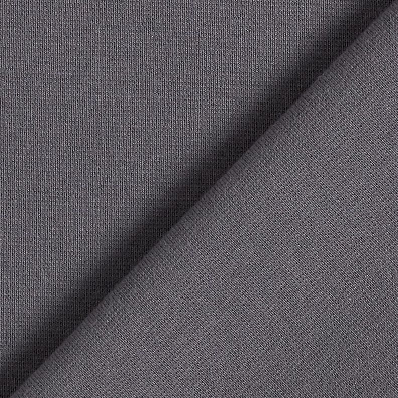 GOTS tessuto per bordi e polsini in cotone | Tula – grigio scuro,  image number 3