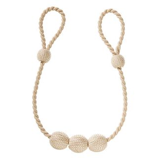 Fermatenda con palline decorative, regolabile in lunghezza – beige chiaro | Gerster, 