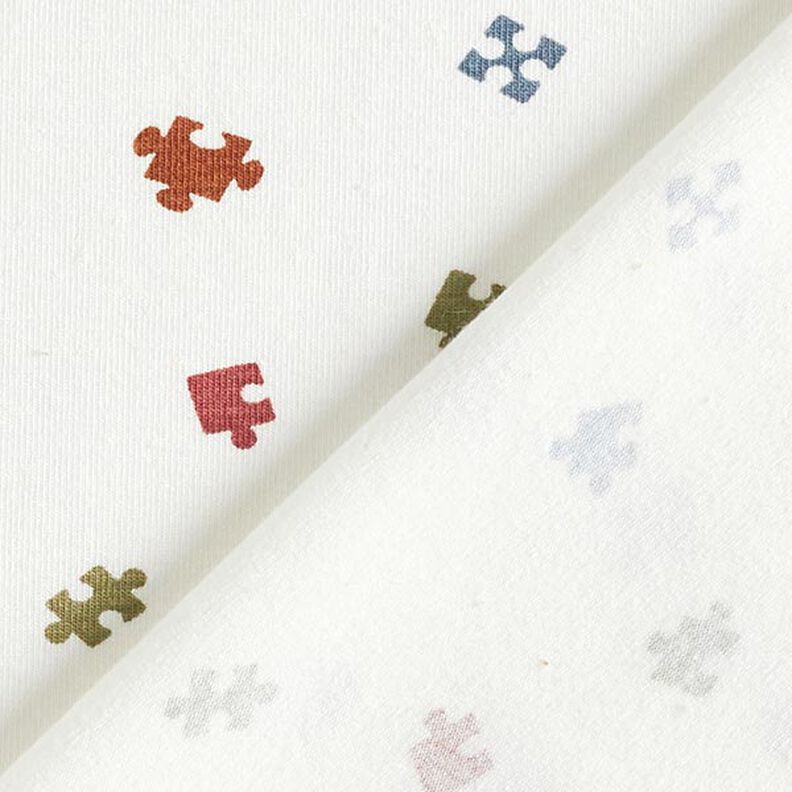 jersey di cotone pezzi del puzzle – bianco lana,  image number 4