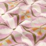 tessuto arredo tessuti canvas Aspetto ricamato grande – violetto pastello/beige chiaro,  thumbnail number 2