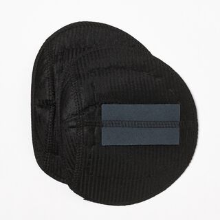 Spalline con velcro per cappotti & giacche [ 17,5 x 14,5 cm ] | YKK – nero, 