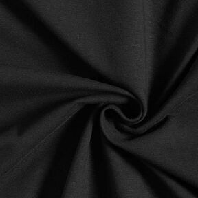 jersey di cotone medio tinta unita – nero, 
