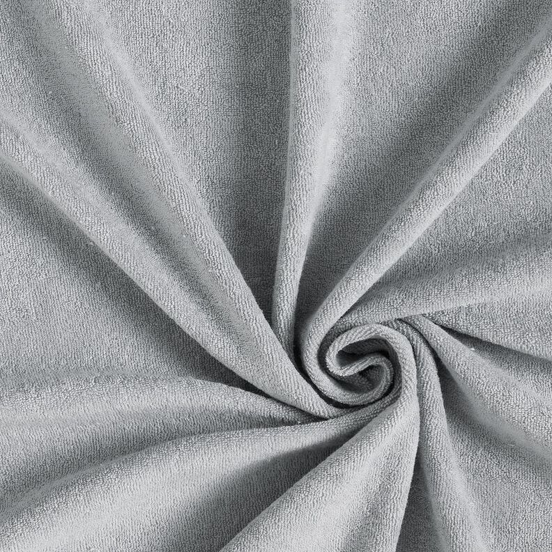 tessuto in spugna stretch tinta unita – grigio,  image number 1
