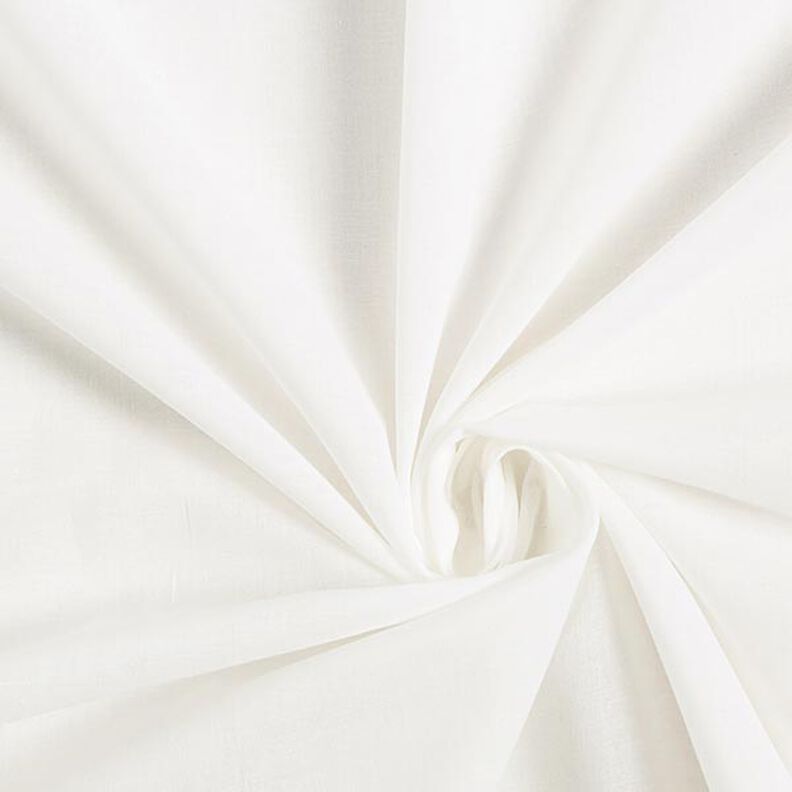 batista di cotone tinta unita – bianco lana,  image number 1