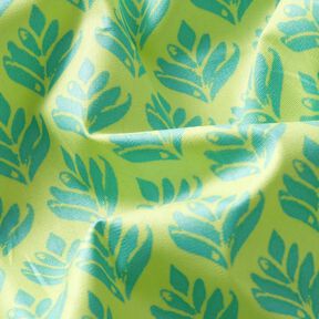 cotone rivestito Soggetti astratti – giallo limone/azzurro, 