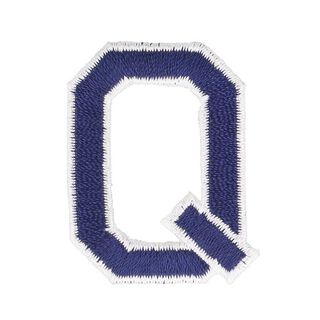 applicazione, lettera Q [ altezza: 4,6 cm ] – blu marino, 