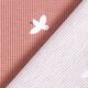 Jersey a nido d’ape uccelli – rosa anticato,  thumbnail number 5
