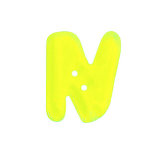 Bottone neon lettera dell'alfabeto – N, 