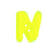 Bottone neon lettera dell'alfabeto – N,  thumbnail number 1