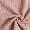 Jersey jacquard, cloqué, motivi a treccia – rosé,  thumbnail number 3