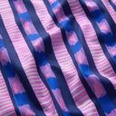 Satin in cotone a strisce | Nerida Hansen – blu marino/pink, 