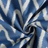 tessuto jacquard da esterni motivo ikat – blu,  thumbnail number 3