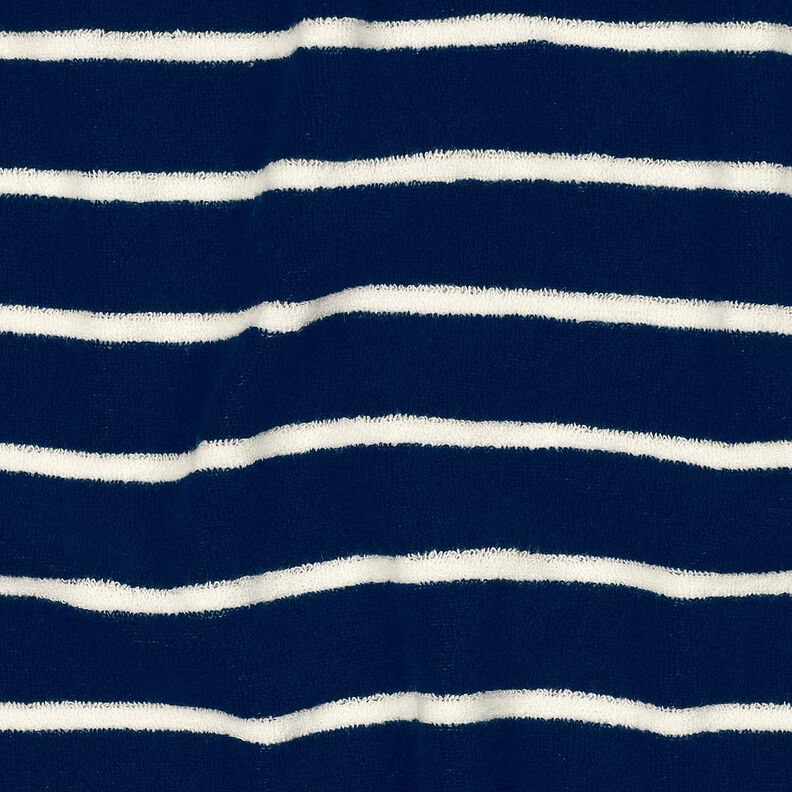 Maglia in spugna righe – blu notte/avorio,  image number 2