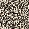 mussolina / tessuto doppio increspato Stampa leopardata – beige chiaro/cioccolato,  thumbnail number 1