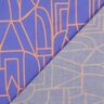 Voile di cotone Town | Nerida Hansen – lilla bluastro/arancio pesca,  thumbnail number 4