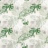 cotone rivestito, foglie esotiche – naturale/verde,  thumbnail number 1
