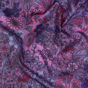 popeline di cotone fiori selvatici | Poppy Fabrics – lavanda, 