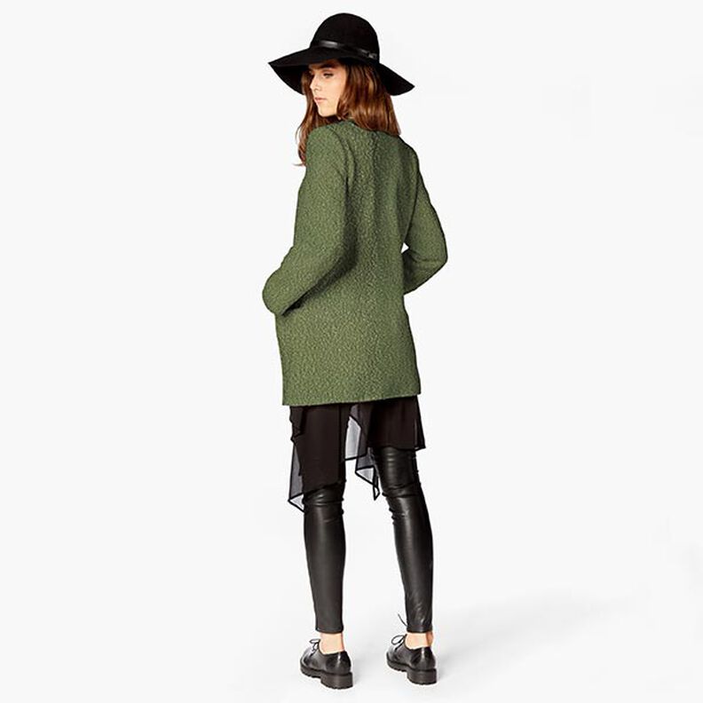 maglia bouclé follata – verde oliva,  image number 7